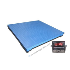 Optima OP-916 Floor Scale, 4' x 4', 5,000 lbs. x 1 lb, NTEP, Class III