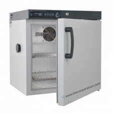 Cooled incubator, powder coated sheet housing (grey colour with graphite f