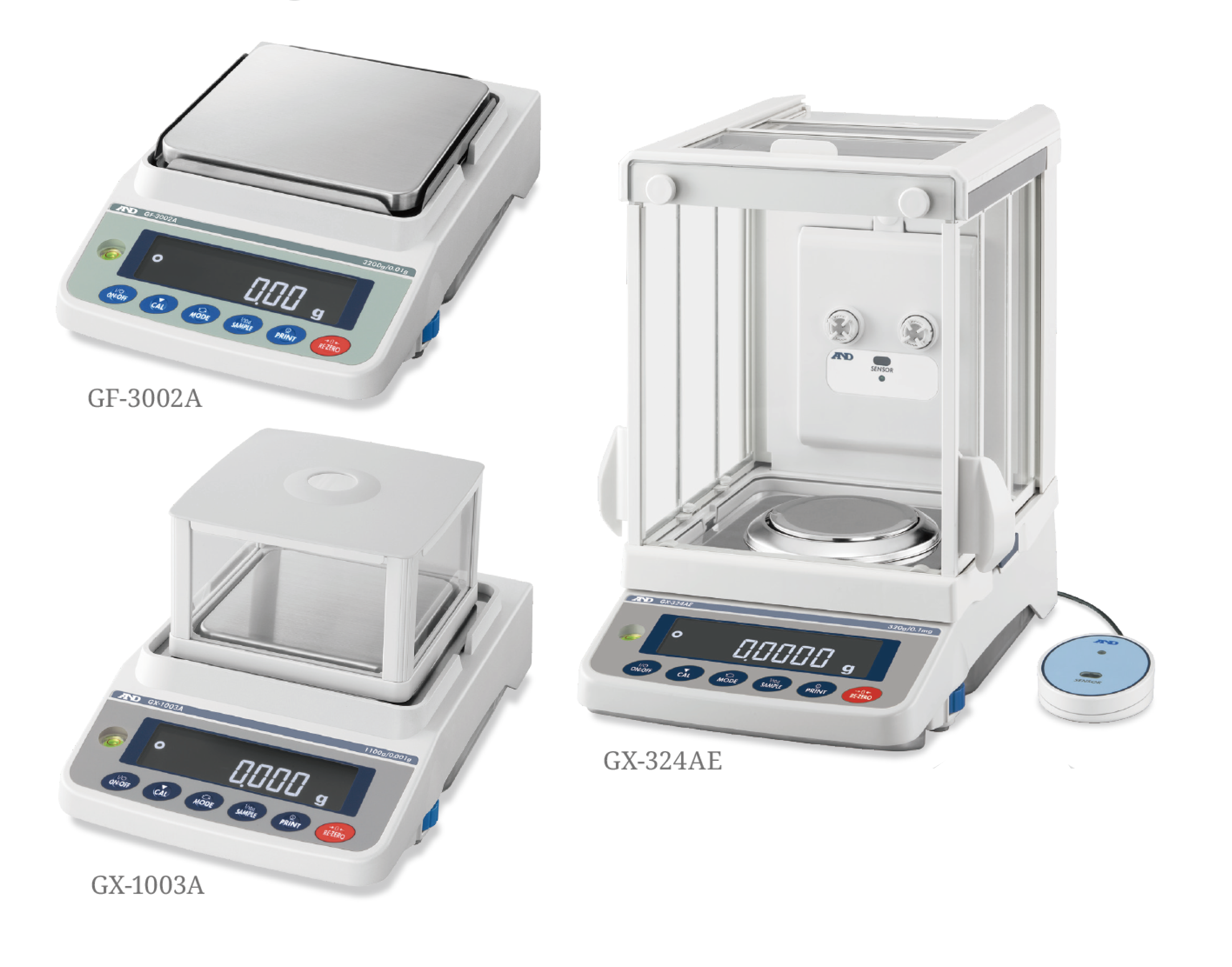 A&D Apollo GX-A(E/WP) & GF-A(WP) Series Analytical Balance