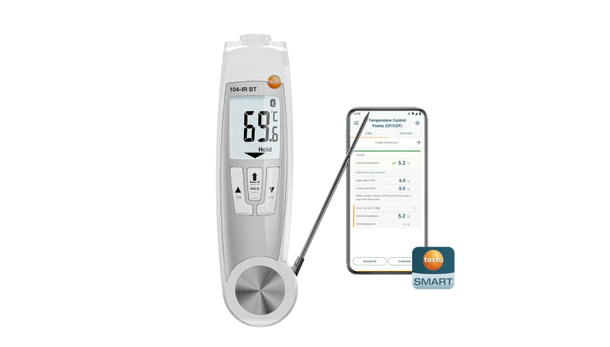 testo 104-IR BT - Infrared/penetration thermometer with app connection