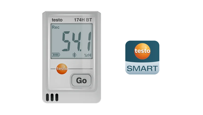 testo 174 H BT - Mini data logger for temperature and humidity with Bluetooth® and app connection