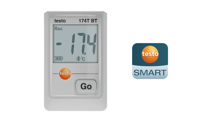 testo 174 T BT - Mini temperature data logger with Bluetooth® and app connection
