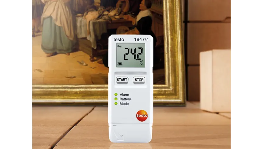 testo 184 G1 - Vibration, humidity and temperature data logger for transport monitoring