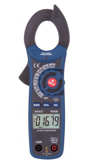 REED R5030 500A True RMS AC/DC Clamp Meter with NCV