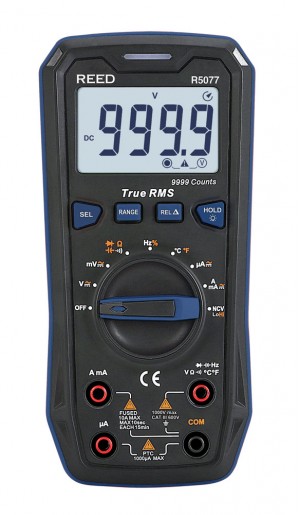REED R5077 True RMS Digital Multimeter, AC/DC 1000V